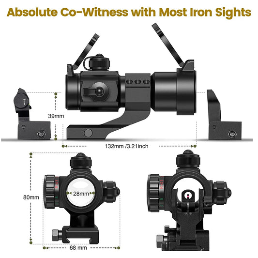 M3 Tactical Optical Scope Holographic Red Green Dot Reticle Collimator Sight