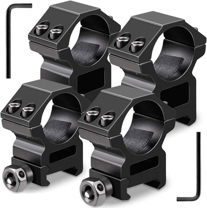 Scope Mount Rings for 30mm Picatinny/Weaver Rail Medium & Low Profile Scope Rings
