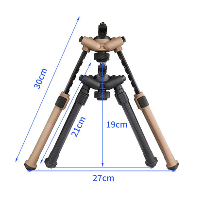 Tactical Adjustable Rifle Bipod for 1913 Picatinny Rail Aluminum & Polymer
