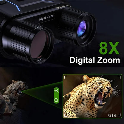 Upgraded Night Vision Goggles 4K Night Vision Binoculars, 4.5" Large Screen